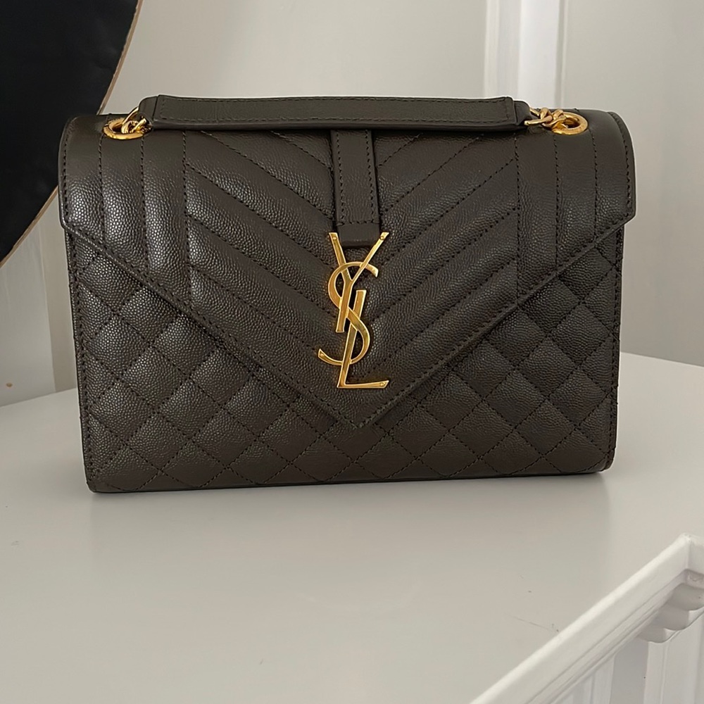 SOLD Saint Laurent YSL Triquilt Envelope Bag Medium